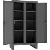 Durham® Heavy Duty Steel Double Shift Storage Cabinet, 12 Gauge
