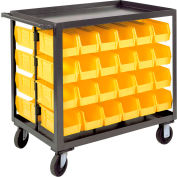 Durham Bin Service Cart RSC-2436-BLP-48-230-95 - 48 Bins, 1200 Lbs. Cap. 36"L x 24"W x 37-5/8"H
