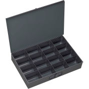 Durham Steel Scoop Compartment Box 209-95 - 16 Compartment, 13-3/8x9-1/4x2 - Pkg Qty 6