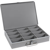 Durham Steel Scoop Compartment Box 211-95 - 12 Compartment, 13-3/8x9-1/4x2 - Pkg Qty 6