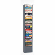 20 Pocket Vertical Literature Rack - Gray