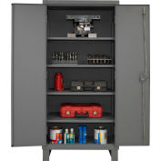 Global Industrial™ 12 Gauge, Gray Heavy Duty Cabinet, 36" W x 24" D x 78" H