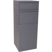 dVault Full Service Vault Mailbox and Parcel Drop DVCS0015 - USPS Approved - Rear Access - Gray