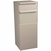dVault Full Service Vault Mailbox and Parcel Drop DVCS0015 - USPS Approved - Rear Access - Sand