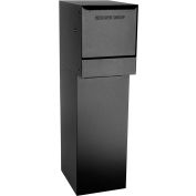 dVault Thru-Wall Package Drop Vault Plus DVWM0062SA w/Bottom Hold Rear Access - Black