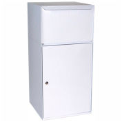 dVault Collection Vault Mailbox and Parcel Drop DVCS0023 - Free Standing - Front Access - White