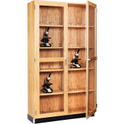 Diversified Spaces 84" Tall Microscope Science Storage Cabinet - Oak
