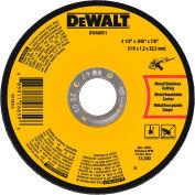 DeWalt DWA8051 Metal Cutting Wheel Type 1 4-1/2" x 7/8" Aluminum Oxide 60 Grit - Pkg Qty 25
