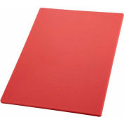Winco CBRD-1218 Cutting Board, 12"L, 18"W, 1/2"H, Red - Pkg Qty 6