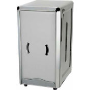 Winco NH-7 Countertop Napkin Dispenser, 4-3/4"L, 3-3/4"W, 7-1/2"H, Stainless Steel - Pkg Qty 10