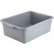 Winco PL-7G - Bus Box, Gray, Polypropylene, 21-1/2"D x 15-3/4"W x 7-1/4"H, NSF