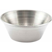 Winco SCP-15 Sauce Cup, 1-1/2 oz, Stainless Steel, Stainless Steel, 12/Pack
