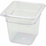 Winco SP7606 1/6-Size Food Pan, 6"H, -40°F to 210°F, Polycarbonate - Pkg Qty 6
