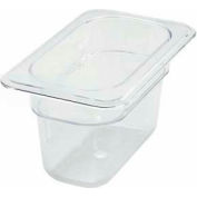 Winco SP7904 1/9-Size Food Pan, 4"H, -40°F to 210°F, Polycarbonate - Pkg Qty 12