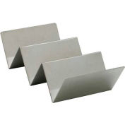 Winco TCHS-23 Taco Holder, 2-3 Compartments, Stainless Steel - Pkg Qty 12