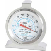 Winco TMT-RF2 Dial Refrigerator/Freezer Thermometer - Pkg Qty 12