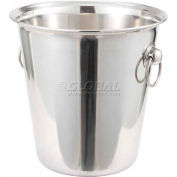 Winco WB-4 Wine Bucket, 4 Qt, Stainless Steel - Pkg Qty 6