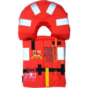 Veleria San Giorgio VSCG2050AM VSG Life Jacket, USCG/SOLAS/Type I, Orange, Adult/Oversize