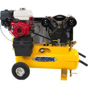EMAX EGES0817WL Portable Gas Air Compressor w/ Honda GX Engine, 8 HP, 17 Gallon, Horizontal