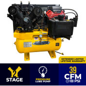 EMAX EGES1860ST, 18HP, Fleet Gas Compressor, 60 Gallon, 175 PSI, 39CFM, Honda, Electric/Recoil