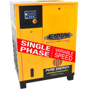 EMAX ERV0150001, 15HP Rotary Screw Compressor Tankless, 145 PSI 70 CFM, 1 PH 208/230V