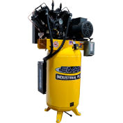 EMAX ESP10V080V3, 10 HP, Two-Stage Compressor, 80 Gal, Vert., 175 PSI, 38 CFM, 3-Phase 208-230/460V