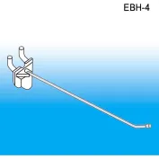 4 Double-Loop Pegboard and Slatwall Hooks - Plastic, DBLH-4