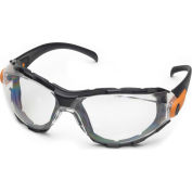Elvex® Go-Specs™ Foam Lined Spectacle, Clear Ani-Fog Lens, Black Frame