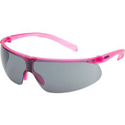 Elvex® SG-62G-AF-PINK Helium 20™ Lightweight Safety Glasses, Anti-Fog Gray Lens - Pkg Qty 12