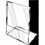 8-1/2"W X 11"H Acrylic Vertical Slantback For Counter Top - Clear - Pkg Qty 24