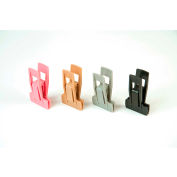 Econoco, Plastic Clips For Hanger Ends, HSLCLIPB, 2-3/4"L x 1-13/16"W x 7/8"H, Black - Pkg Qty 100