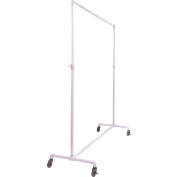 Econoco, Pipeline 60 in. W x 64 in. H Adjustable Gloss White Garment Rack