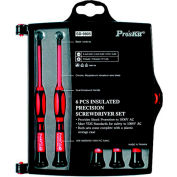 Eclipse 902-099 - 6 Pc Insulated Precision Screwdriver Set, 3 Phillips and 3 Flat