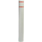 Post Guard® Bollard Cover CL1385CC64, 4-1/2"Dia. X 64"H, Grey W/No Tape
