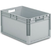Schaefer Straight Wall Stacking Container ELB6320.GY1 - 23-5/8"L x 15-11/16"W x 12-5/8"H - Pkg Qty 4