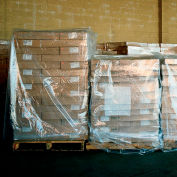 LDPE Pallet Cover 51" x 49" x 97" for Pallet Size 48" x 48" x 72" 2 Mil Clear 50 Pack