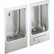 Elkay Fully Recessed Water Fountain, Stainless Steel, Wall Hung, EDFBC212C