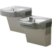Elkay Water Cooler, Filtered, ADA Hands Free, Light Gray Granite, 2 Station, LZOSTL8LC