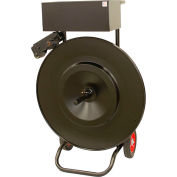 Encore Packaging Ribbon Wound Dispenser for 3/4" To 1-1/4" Strap Width, 25"L x 28"H, Black