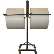 Encore Packaging Double Arm Bubble/Foam/Poly Dispenser Floor Unit w/ Slide Cutter, 51"L x 28"W x 4"H