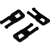 Encore Packaging Light Duty Cord Strapping Plastic Buckles, 1/2" Strap Width, Silver, Pack of 1000