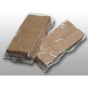 Low Density Gusset Poly Bags, 16"W x 14"D x 36"L, 1.5 Mil, Clear, 250/Pack