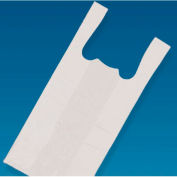 T Shirt Bags In Dispenser Carton, 8"W x 5"D x 18"L, .6 Mil, White, 1000/Pack
