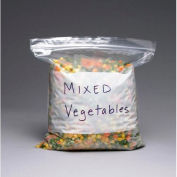 Clear Line Single Track Seal Top Bag with Write-On Block - Pint Size, 2 mil, 6" x 8", Pkg Qty 1000