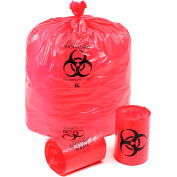 Linear Low Density Red Infectious Waste Liner, 1.5 mil, 37" x 50", Pkg Qty 60