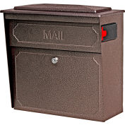 Townhouse Wall Mount Mail Boss Locking Mailbox Bronze