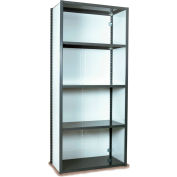 Equipto VG-20 Gauge Closed Shelf Starter Unit - 48"W X 24"D X 84"H w/ 7 Shelves, Smooth Office Gray
