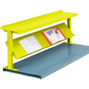 Equipto® Production Booster 452T72-YL, 72"W X 24"H, 2 Shelves, Safety Yellow