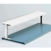 Equipto® Production Booster 454T48-WH, 48"W X 14"H, 1 Shelf, Reflective White
