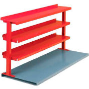 Equipto® Production Booster 463T72-RD, 72"W X 36"H, 3 Shelves, Cherry Red
